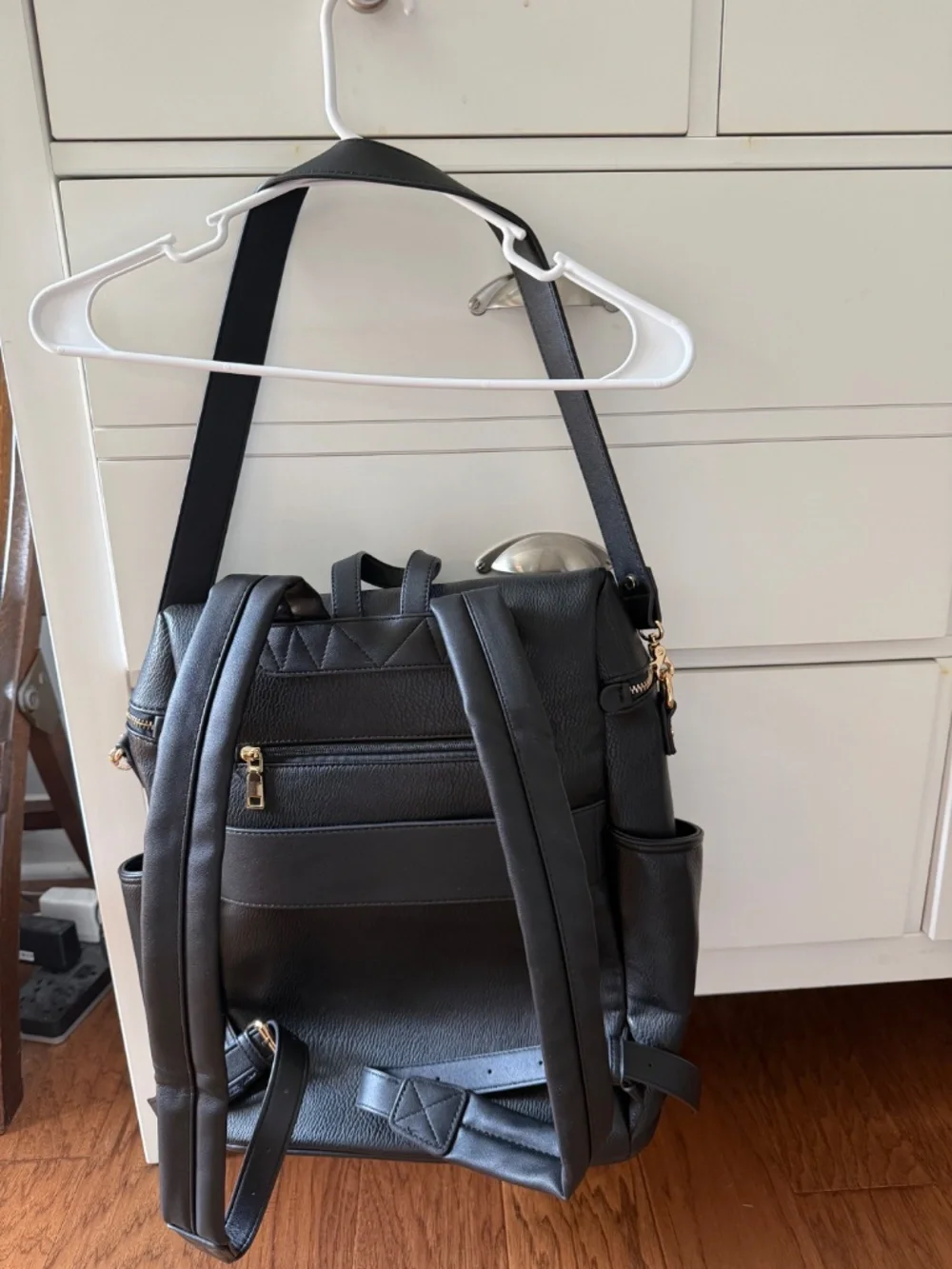 Poppy & Peonies Commuter Backpack Black - Picture 2 of 8
